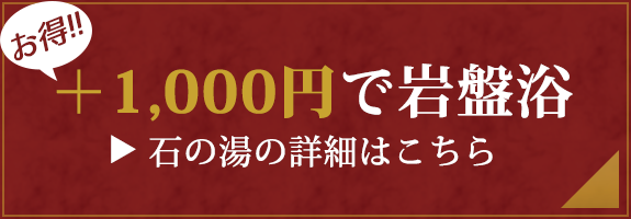 +1000円で岩盤浴