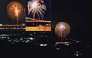 美濃市中日花火大会（夢花火）